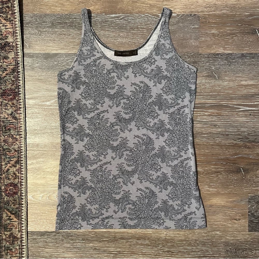 The Limited Faux Lace tank